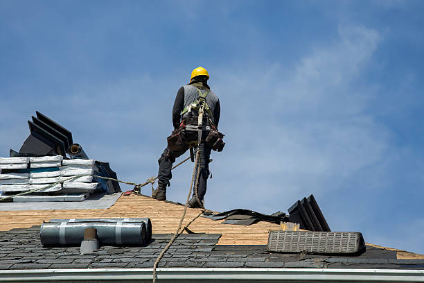 Professional Roofing technician working in Richford, NY